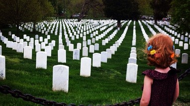 Struggling to correct a 21-year-old error: Emma at Arlington Cemetery [Photo credit: by Cory Schuman, courtesy of the author]